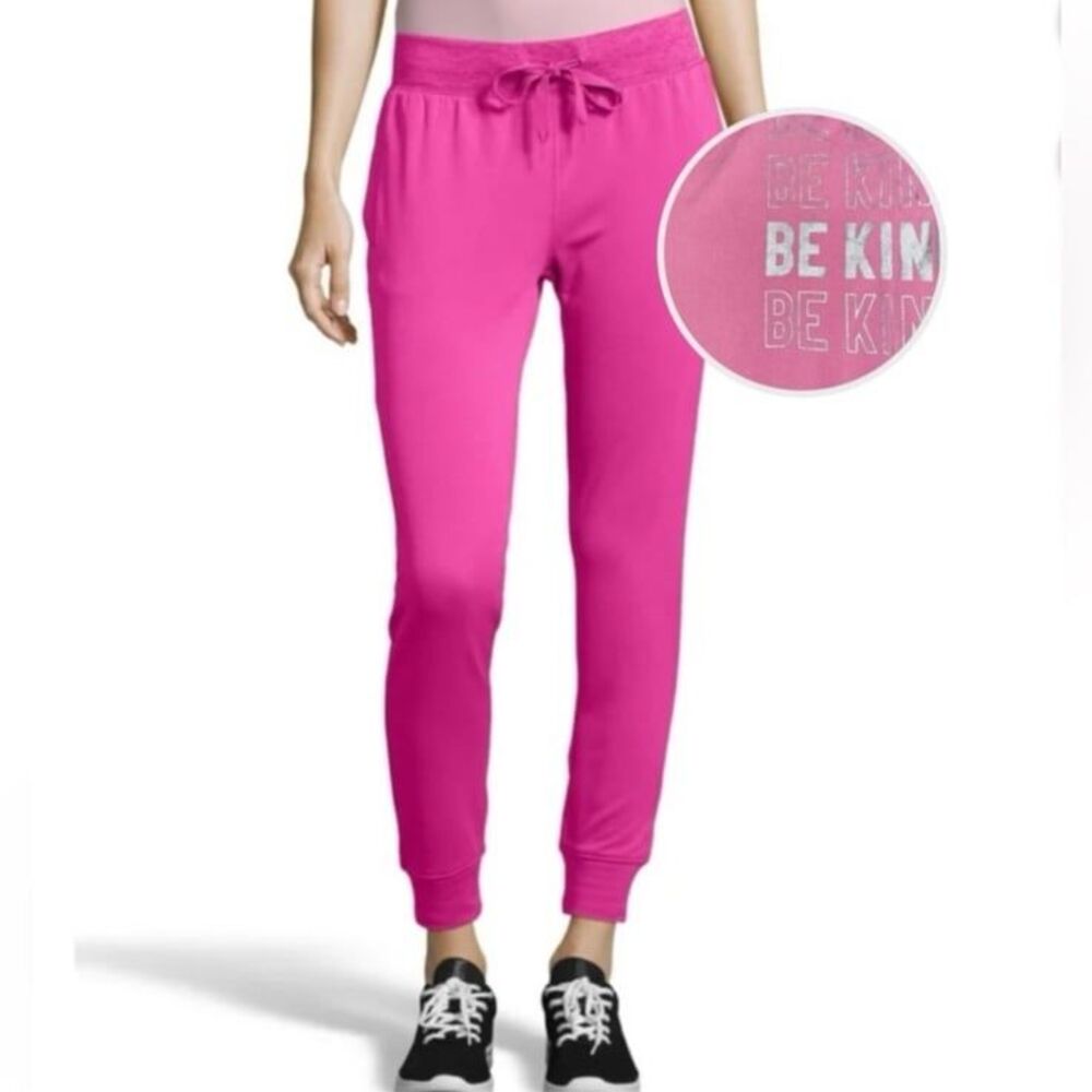 NWT 5Style pink jogger’s Women’s medium Be kind Pant Activewear workout comfy